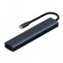 BYL-2303 7 IN 1 Type-C To USB Dönüştürücü Çoğaltıcı Hub (Siyah)