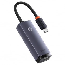 Baseus Lite Series 100Mbps Type-C to RJ45 Ethernet LAN Port Adaptör (Gri)