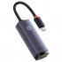 Baseus Lite Series 100Mbps Type-C to RJ45 Ethernet LAN Port Adaptör (Gri)