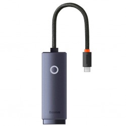 Baseus Lite Series 100Mbps Type-C to RJ45 Ethernet LAN Port Adaptör (Gri)