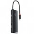 Baseus Lite Series 6 Portlu 100W Type-C + PD HUB Adaptör Çoklayıcı (Siyah)