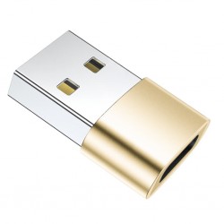 USB to Type-C Dişi Çevirici Dönüştürücü Adaptör (Gold)