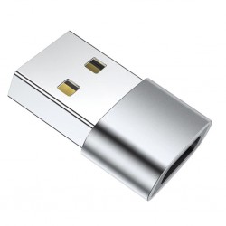 USB to Type-C Dişi Çevirici Dönüştürücü Adaptör (Gümüş)