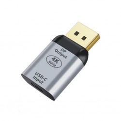 USB-C to DP 4K Dönüştürücü Adaptör 60Hz (Gümüş)