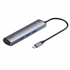 Baseus Usb Type C 6in1 HDMI 3x USB 3.0 RJ45 Çoğaltıcı Adaptör (Gri)