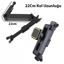 LF-072B Koltuk Arkası Araç içi Mıknatıslı Manyetik Telefon Tutucu (Siyah)
