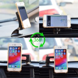 Araç İçi Torpido Üstü Mıknatıslı Manyetik Telefon Tutucu (Siyah)