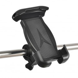 TT-T45 Motor ve Bisiklet Gidonu İçin 360 Dönebilen Telefon Tutucu (Siyah)