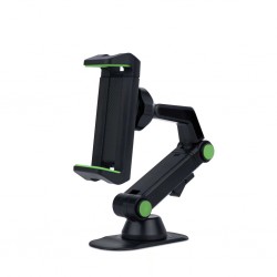360 Dönebilen Dikiz Aynası Araç Telefon Tutucu (Siyah-Yeşil)