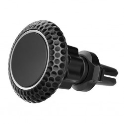 Magnetic Air Vent Kablo Klipsli Mıknatıslı Araç Tutucu (Siyah)
