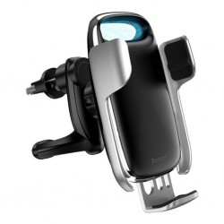 Baseus Aurora Electric QC 3.0 Wireless Kablosuz Şarj Araç Tutucu (Siyah)