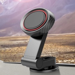 Mıknatıslı Araç Telefon Tutucu Cam ve Torpido Üstü (Siyah)
