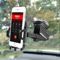 Torpido Üstü Teleskopik Araç Telefon Tutucu (Siyah)