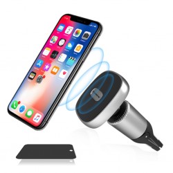Floveme Güçlü Mıknatıslı 360 Döner Universal Araç Havalandırma Telefon Tutucu (Gri)