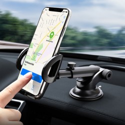 FLOVEME Teleskopik Cep Telefonu Araba-Araç Tutucu (Siyah)