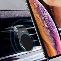 FLOVEME Metal Mıknatıslı Araç Havalandırma Telefonu Tutucu (Siyah)