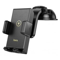 Hoco HW22 Torpido Üstü Wireless Kablosuz Şarj Araç Telefon Tutucu (Siyah)