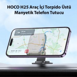 HOCO H25 Araç İçi Torpido Üstü Manyetik Telefon Tutucu (Siyah)
