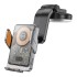 HOCO HW8 Transparent Discovery Edition Kablosuz Şarjlı Araç İçi Torpido Üstü Telefon Tutucu (Gri)