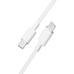 Teknonet TN-DC15 20W PD Plexy 100 Cm Type-C To Lightning Şarj ve Data Kablosu (Beyaz)