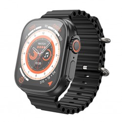 HOCO Y12 Ultra Watch Sesli Görüşme IP67 Su Geçirmez Sport Akıllı Saat (Siyah)