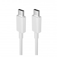 Teknonet TN-DC14 PD 20W QC3.0A Plastik 100 Cm Type-C To Type-C Şarj ve Data Kablosu (Beyaz)