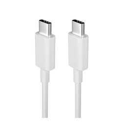 Teknonet TN-DC14 PD 20W QC3.0A Plastik 100 Cm Type-C To Type-C Şarj ve Data Kablosu (Beyaz)