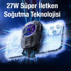 MEMO DL16 27W Süper İletken Telefon Soğutma Fanı Radyatör Soğutucu (Siyah)