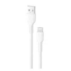 Teknonet TN-DC11 2.4A Plastik 100 Cm Micro Şarj ve Data Kablosu (Beyaz)