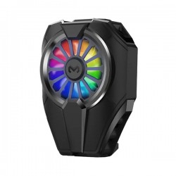 MEMO DL06 RGB Led Cep Telefon Soğutma Fanı Radyatör Soğutucu (Siyah)
