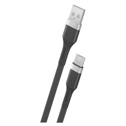 Teknonet TN-DC01 Plastik 100 Cm Micro Şarj ve Data Kablosu (Siyah)