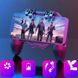 MEMO AK88 Altı Parmak Pubg Game Controller Gamepad fanlı 1200mAh (Siyah)