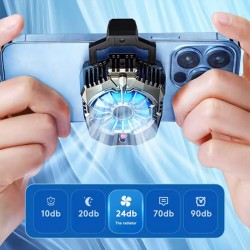X20 Cep Telefon Soğutma Fanı Radyatör Soğutucu (Siyah)