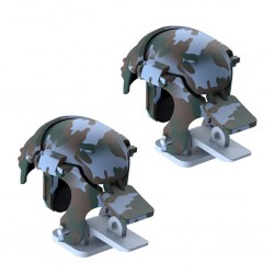 Baseus Gamo GA03 Gamepad Oyun Ateşleyici Tetik- Level 3 Helmet PUBG Gadget (Kamuflaj Mavi)