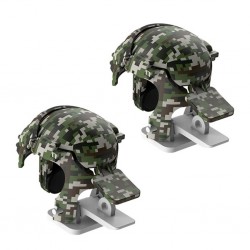 Baseus Gamo GA03 Gamepad Oyun Ateşleyici Tetik- Level 3 Helmet PUBG Gadget (Kamuflaj Yeşil)