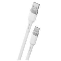 Teknonet TN-DC02 Plastik 100 Cm Micro Şarj ve Data Kablosu (Beyaz)