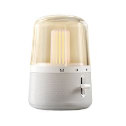 BS585 Masaüstü Gece Lambası Bluetooth Hoparlör (Beyaz)