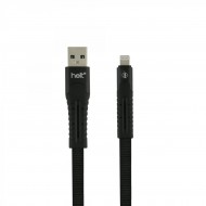 Helt HT-DC02 İp Örgü 120 Cm Lightning Şarj ve Data Kablosu (Siyah)