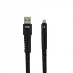 Helt HT-DC02 İp Örgü 120 Cm Lightning Şarj ve Data Kablosu (Siyah)