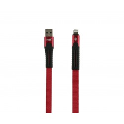Helt HT-DC01 İp Örgü 120 Cm Lightning Şarj ve Data Kablosu (Kırmızı)