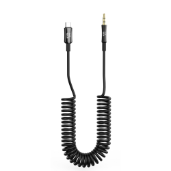 Nettech NT-AC09 Plastik 100 Cm Type-C To Aux Kablosu (Siyah)