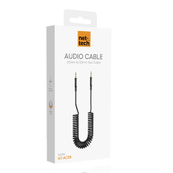 Nettech NT-AC08 Plastik 100 Cm 3.5mm Aux Kablo (Siyah)