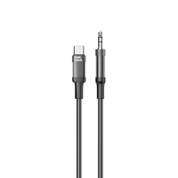 Nettech NT-AC07 Plastik 100 Cm Type-C To Aux Kablosu (Siyah)