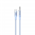 Nettech NT-AC07 Plastik 100 Cm Type-C To Aux Kablosu (Mavi)