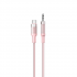 Nettech NT-AC07 Plastik 100 Cm Type-C To Aux Kablosu (Pembe)