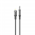 Nettech NT-AC06 Plastik 100 Cm Jack To Lightning Aux Kablo (Siyah)