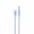 Nettech NT-AC06 Plastik 100 Cm Jack To Lightning Aux Kablo (Mavi)