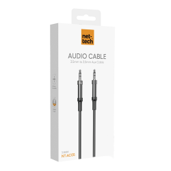 Nettech NT-AC05 3.5mm Plastik 100 Cm Aux Kablo (Siyah)