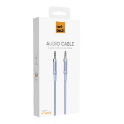 Nettech NT-AC05 3.5mm Plastik 100 Cm Aux Kablo (Mavi)