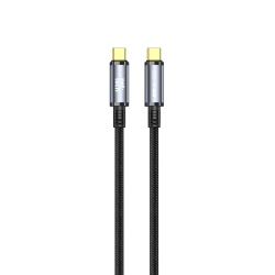 Nettech NT-DC49 USB3.2 20Gbps Plastik 100 Cm Type-C To Type-C Şarj ve Data Kablosu (Siyah)